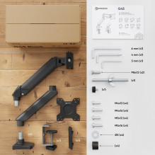 MONITOR ACC DESK MOUNT / 13-32" BLACK G45-B ONKRON