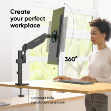 MONITOR ACC DESK MOUNT / 13-34" BLACK G75-B ONKRON