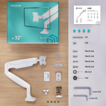 MONITOR ACC DESK MOUNT / 13-32" WHITE G100-W ONKRON