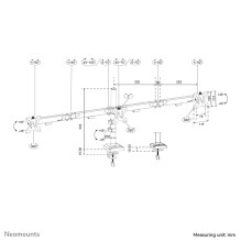 MONITOR ACC DESK MOUNT 10-27" / TRIPLE DS60-600BL3 NEOMOUNTS