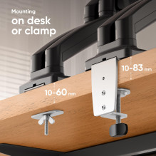 MONITOR ACC DESK MOUNT / 13-32" BLACK G160-B ONKRON MONITOR ACC DESK MOUNT / 13-32" BLACK G160-B ONKRON