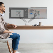 MONITOR ACC DESK MOUNT / 13-32" WHITE G160-W ONKRON MONITOR ACC DESK MOUNT / 13-32" WHITE G160-W ONKRON