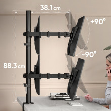 MONITOR ACC DESK MOUNT / 13-32" BLACK D421E-B ONKRON MONITOR ACC DESK MOUNT / 13-32" BLACK D421E-B ONKRON
