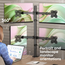 MONITOR ACC DESK MOUNT / 13-32" BLACK D421E-B ONKRON MONITOR ACC DESK MOUNT / 13-32" BLACK D421E-B ONKRON