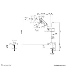 MONITOR ACC DESK MOUNT 17-27" / DS70-750BL1 NEOMOUNTS MONITOR ACC DESK MOUNT 17-27" / DS70-750BL1 NEOMOUNTS