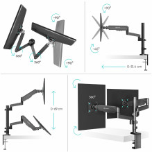 MONITOR ACC DESK MOUNT / 13-32" BLACK G140-B ONKRON MONITOR ACC DESK MOUNT / 13-32" BLACK G140-B ONKRON