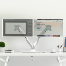 MONITORIAUS PRIEDAS STALO LAIKIKLIS / 13-32" BALTA G200-W ONKRON MONITORIAUS PRIEDAS STALO LAIKIKLIS / 13-32" BALTA G200-W ONKRON
