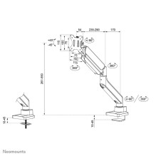 MONITOR ACC DESK MOUNT 17-49" / DS70PLUS-450WH1 NEOMOUNTS