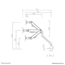 MONITOR ACC DESK MOUNT 10-32" / FPMA-D750DBLACK2 NEOMOUNTS
