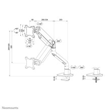 MONITOR ACC DESK MOUNT 17-49" / DS70S-950BL1 NEOMOUNTS