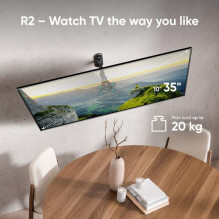 TV SET ACC WALL MOUNT / 10-35" / BLACK R2-B ONKRON