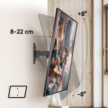 TV SET ACC WALL MOUNT / 10-35" / BLACK R2-B ONKRON
