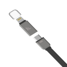 Hoco Universal UCL01 daugiafunkcis Apple + micro USB pilkas