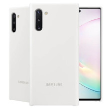 Samsung Galaxy Note 10 silikoninis dėklas, baltas Samsung Galaxy Note 10 silikoninis dėklas, baltas