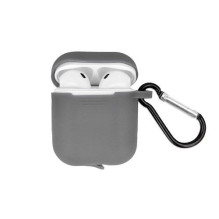 GreenGo Apple AirPods Silicone Case With Hook Gray