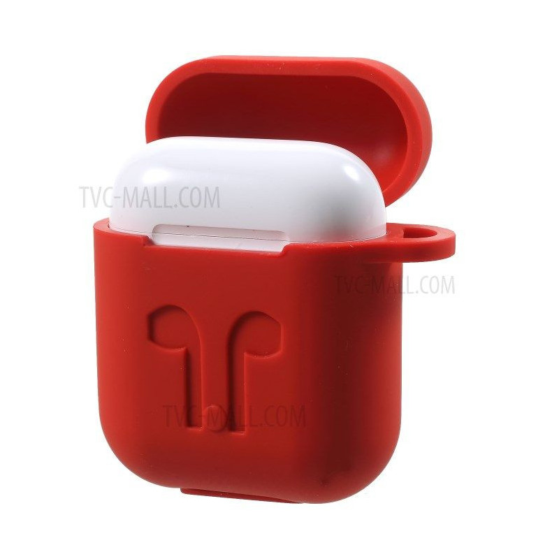 iLike - AirPods silikoninis dėklas 1 ir 2, raudonas