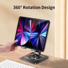 iLike STM4 Metal Tablet PC Holder Stand with Adjustable Perfect Angle & 360 Rotation Black Black iLike STM4 Metal Tablet PC Holder Stand with Adjustable Perfect Angle & 360 Rotation Black Black