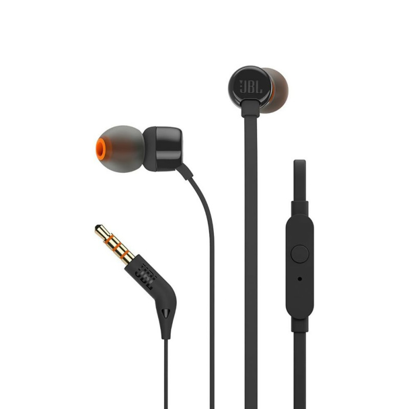 JBL JBL Tune 160 in-ear headphones, 3.5mm mini jack with remote control - black
