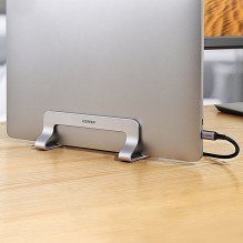 Ugreen Aluminum Vertical Stand Holder Stand for MacBook Laptop Tablet (20471 LP258) Silver