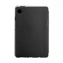 „Evelatus Galaxy Tab A9“ planšetinio kompiuterio dėklas su imitaciniu mikropluošto vidumi, juodas