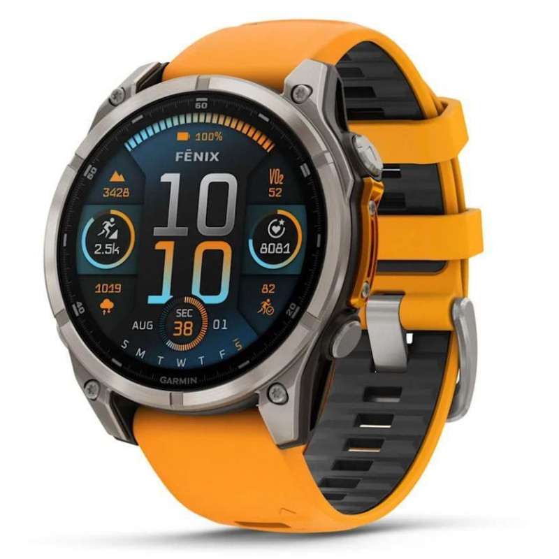 Garmin SMARTWATCH FENIX 8 SAPPHIRE / ORANGE 51mm 010-02905-11