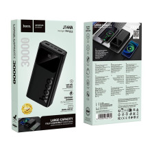 Hoco J144A Hymn išorinė baterija (30000mAh) SB-A1 / USB-A2: 5V / 2A USB-C / Micro: 5V / 2A juoda