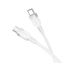 Hoco X109 Energy 60W silicone charging data cable C to C(L 1M) White