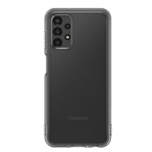 Samsung Galaxy A13 5G minkštas skaidrus dėklas, permatomas, juodas