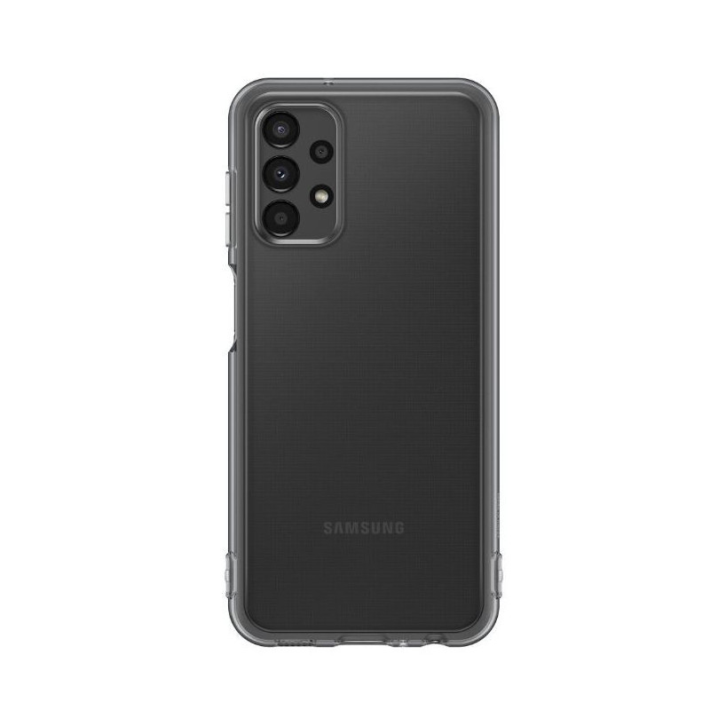 Samsung Galaxy A13 5G minkštas skaidrus dėklas, permatomas, juodas