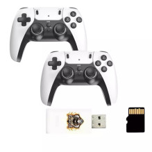 GameBox HY01 64bit Retro 20K Game 4K Hdmi stick console / Android Box x2 wireless controllers White