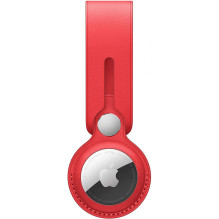 Apple - AirTag Leather Loop Red