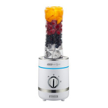 iLike Sport Blender 300W Ice Crushing + Pulse Grinder &amp; 2x600ml Bottles LED BPA-Freev White