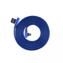 Sbox USB-Micro USB 90 M / M 1.5m USB-MICRO-90BL mėlynių mėlynas