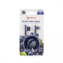 Sbox USB-Micro USB 90 M / M 1.5m USB-MICRO-90BL mėlynių mėlynas
