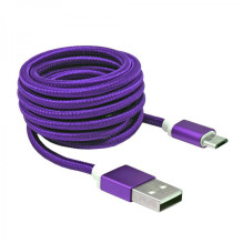 Sbox USB-Micro USB M / M 1m USB-10315U slyvų violetinė Sbox USB-Micro USB M / M 1m USB-10315U slyvų violetinė