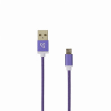 Sbox USB-Micro USB M / M 1m USB-10315U slyvų violetinė Sbox USB-Micro USB M / M 1m USB-10315U slyvų violetinė