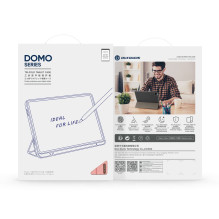 „Dux Ducis Galaxy Tab A9 Plus / Tab A11 Plus Domo“ serijos trijų dalių stovas, PU odos planšetinio kompiuterio dėklas, r