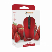 Sbox M-901 Optical Mouse Red