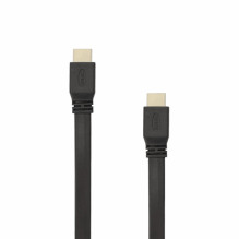 Sbox HDMI-HDMI 1.4 plokščias M / M 1.5m HDMI-FLAT-15B juodas