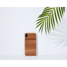 MAN&amp;WOOD išmaniojo telefono dėklas iPhone XR cappuccino baltas