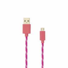 Sbox USB-1031P USB-Micro USB 1M rožinis