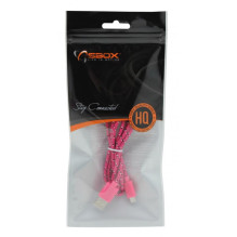Sbox USB-1031P USB- Micro USB 1M pink