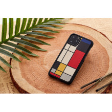 MAN&amp;WOOD SmartPhone case iPhone 11 Pro Max mondrian wood black