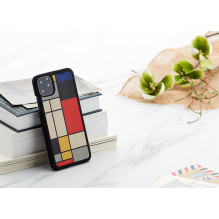 MAN&amp;WOOD SmartPhone case iPhone 11 Pro Max mondrian wood black