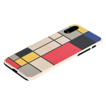 MAN&amp;WOOD SmartPhone case iPhone XR mondrian wood white