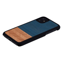MAN&amp;WOOD SmartPhone dėklas iPhone 11 džinsinis juodas