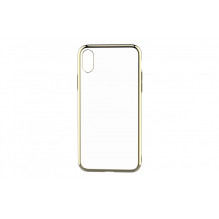 Devia blizgus minkštas TPU dėklas iPhone XS / X(5.8) auksinis
