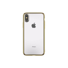 Devia blizgus minkštas TPU dėklas iPhone XS / X(5.8) auksinis