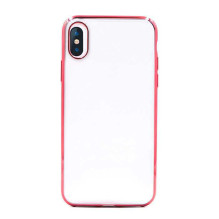 Devia blizgus minkštas TPU dėklas iPhone XS Max (6.5) raudonas