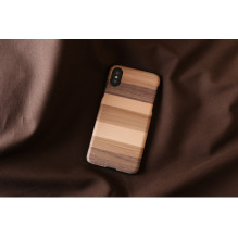MAN&amp;WOOD išmaniojo telefono dėklas iPhone X / XS sabbia juodas